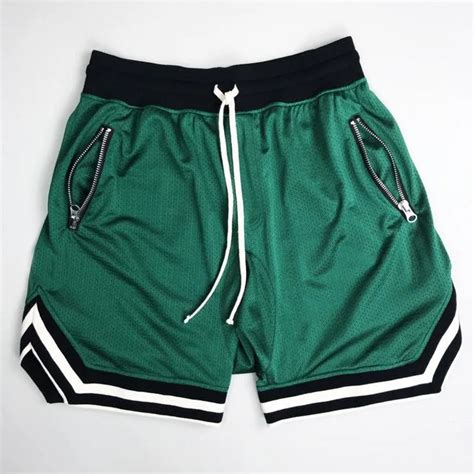 Basketball Shorts Men Sport Running Short Pants With Zipper Pocket Fitness Gym Shorts Male Plus ...