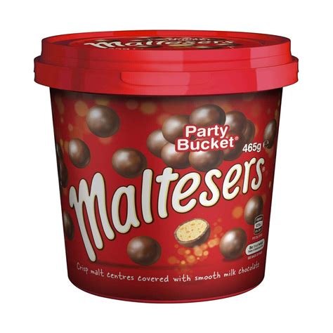 Buy Maltesers Party Bucket Crisp malt centres covered with smooth milk Chocolate 440g Online at ...