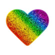 Rainbow Glitter Heart Clipart Free Stock Photo - Public Domain Pictures