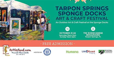 Tarpon Springs Sponge Docks Art & Craft Festival Dates and Itineraries ...