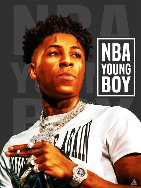 777 Tri-Seven Entertainment NBA YoungBoy Poster Never Broke Again Wall Art Print (18x24), Multi ...