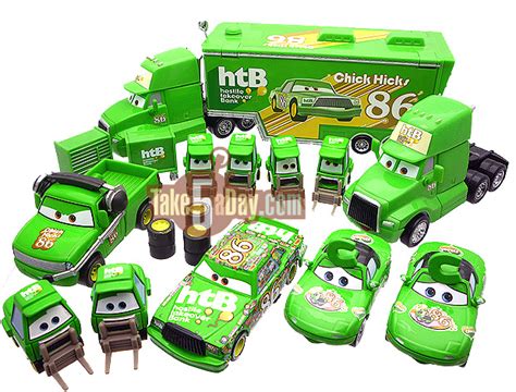 Take Five a Day » Blog Archive » Mattel Disney Pixar Diecast CARS: Chick Hicks HTB Crew Chief Team