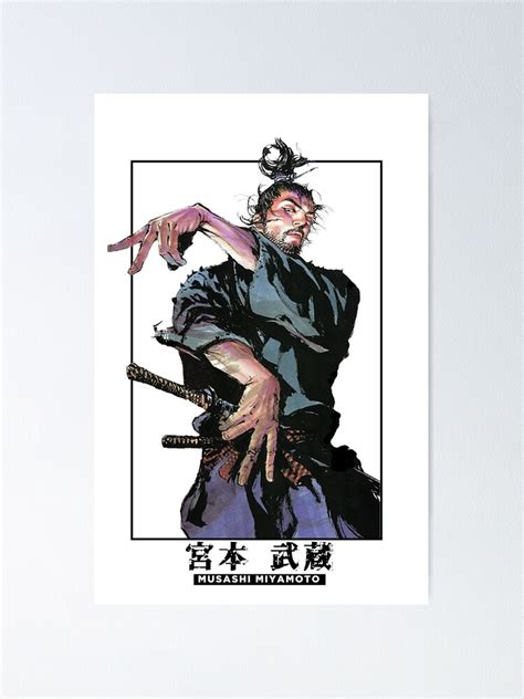 "musashi miyamoto-Art colored panel collection" Poster by Red-Ukato | Redbubble