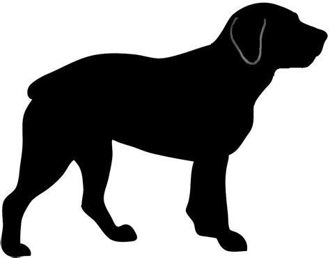 Dog Silhouette Outline at GetDrawings | Free download