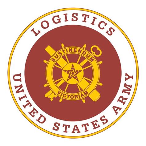 US Army Logistics Branch Plaque Full Color Decal Sticker