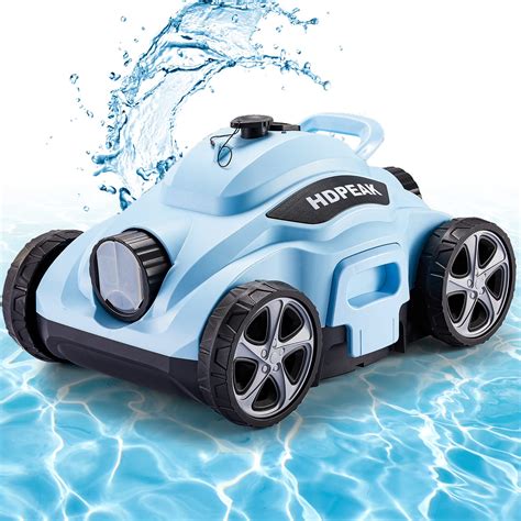 ***NONFUNCTIONAL - FOR PARTS - SEE NOTES*** Cordless Robotic Pool Cleaner, HDPEAK, Blue | Nellis ...