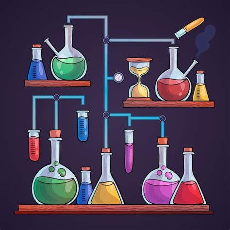 Free Vector | Science lab drawing concept