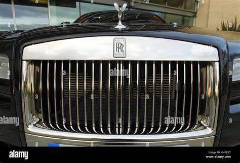 A general view of the front of a Rolls Royce Ghost, at the Rolls Royce factory at Goodwood near ...