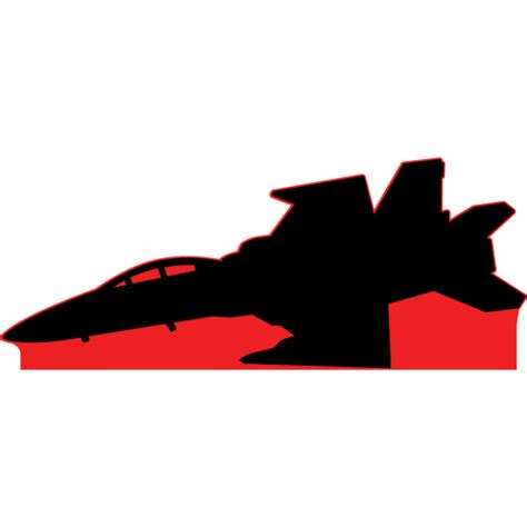 Fighter Jet Side F-22 Raptor Silhouette