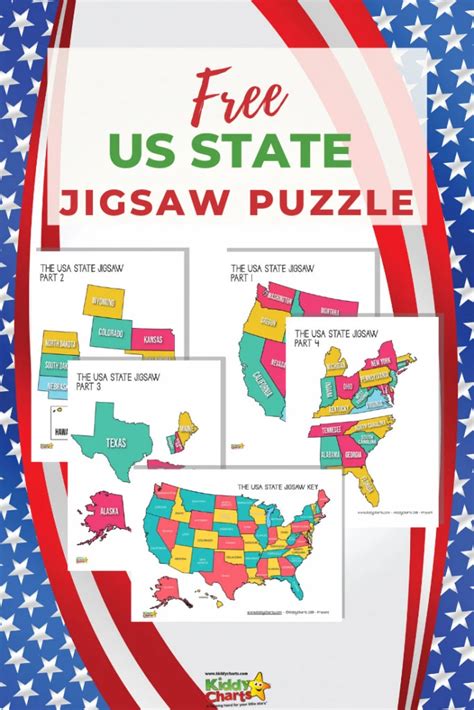 United States Map Puzzle Printable - Emilia Natividad