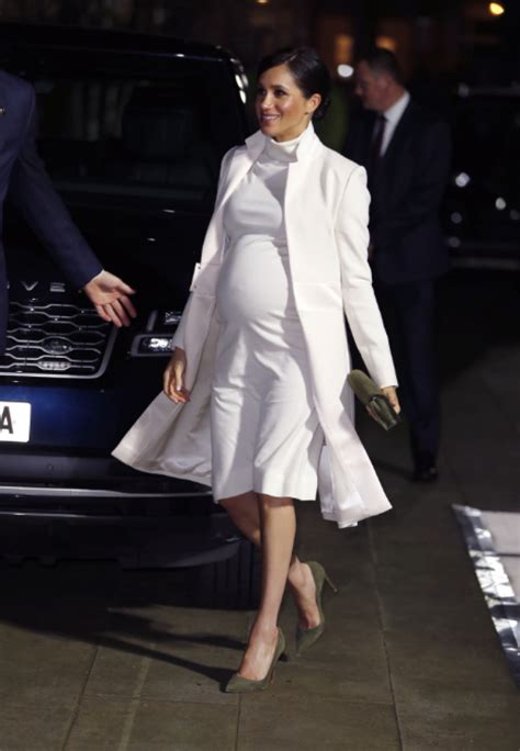 Pregnant Meghan Markle Shows Off Growing Baby Bump at Natural History ...