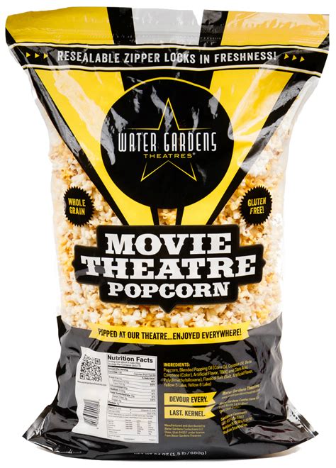 Water Gardens Popcorn - 24oz Party Size Bag Movie Theatre Popcorn