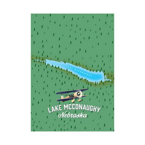 Lake McConaughy Nebraska travel map - Lake Mcconaughy - Tapestry | TeePublic