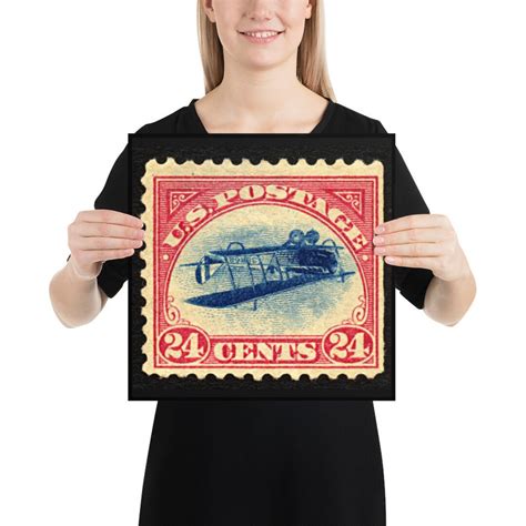 Inverted Jenny Stamp Poster Art Print Educational Collector School ...