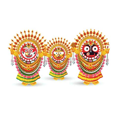 Lord jagannath balabhadra and subhadra vector illustration 23864325 ...