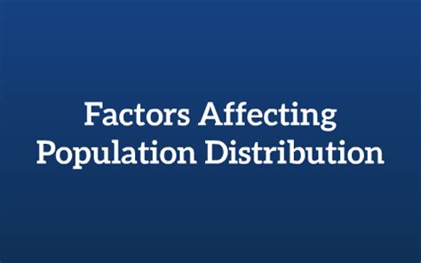 Factors Affecting Population Distribution by Isabelle F on Prezi Next