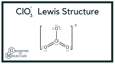 ClO3- Lewis Structure (Chlorate Ion) - YouTube