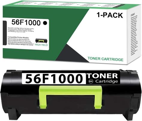 Amazon.com: LVE 56F1000 High Yield Toner Cartridge Replacement for ...