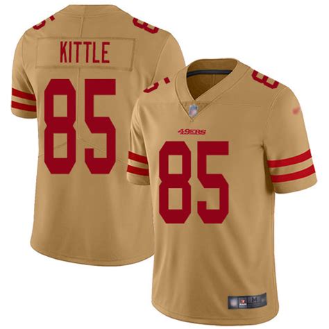 Nike 49ers #85 George Kittle Gold Men's Stitched NFL Limited Inverted ...