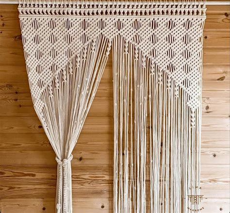 Macrame Curtain Macrame Window Curtain Macrame Door Curtain - Etsy