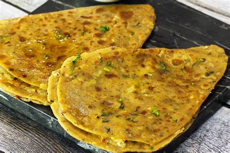 Cheesy Chili Garlic Paratha | Madhura's Recipe