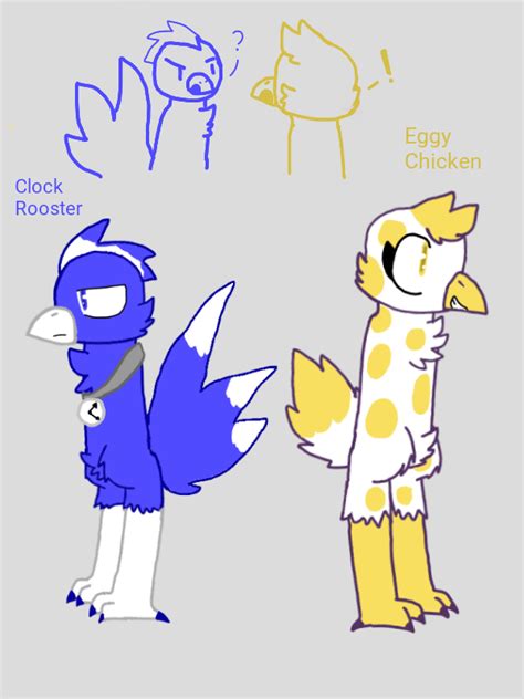 Bfb Destiny beasts au: Clock and Eggy by ItsRoshytime on DeviantArt