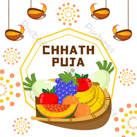 Chhath Puja Hindu Traditional Festival Beautiful Illustration | PNG ...