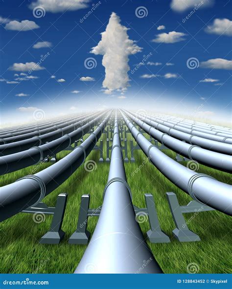 Pipeline Business stock illustration. Illustration of resources - 128843452