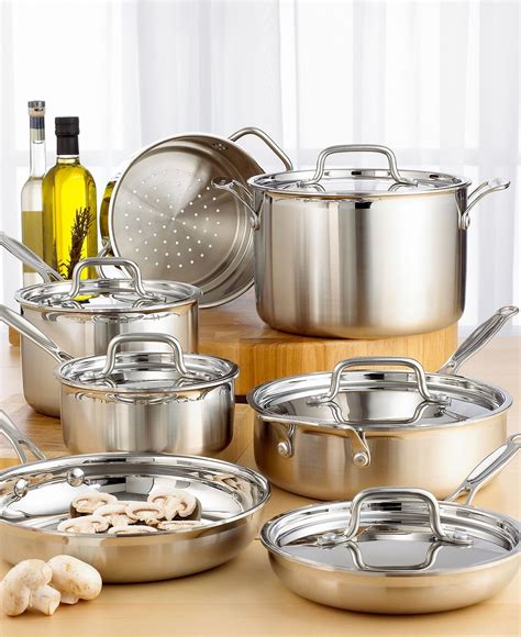 Multiclad Pro Tri-Ply Stainless Steel 12 Piece Cookware Set | Stainless steel cookware, Cookware ...