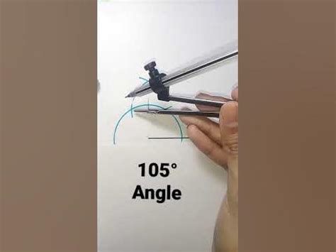 105 degree angle with compass - YouTube