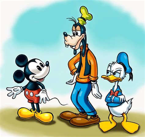 Mickey Mouse, Donald Duck and Goofy by zdrer456 | Mickey mouse donald duck, Mickey mouse ...