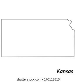 Kansas Outline Photos, Images and Pictures