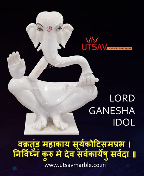 Lord ganesha idol | marble ganesha idol | Lord ganesha, Utsav, Ganesha