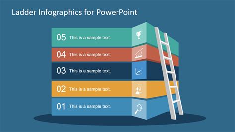 Free Ladder Infographic Slide for PowerPoint & Google Slides