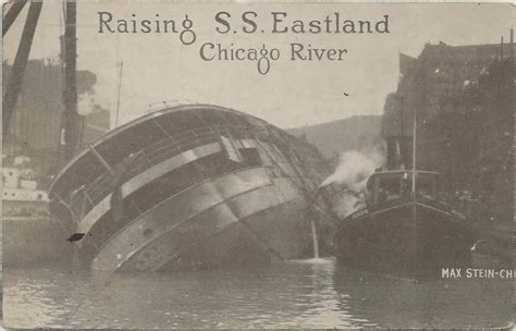 SS EASTLAND 10 Raising the Wreck 1915 EXCURSION STEAMSHIP … | Flickr