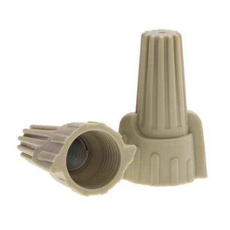 Tan Winged Wire Connector with Quick-Grip Spring, 500 Bag - NSI Industries