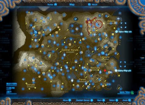 34 Botw Hinox Locations Map - Maps Database Source