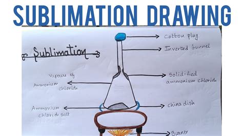 #Sublimationdiagram How to draw sublimation of Ammonium chloride ...