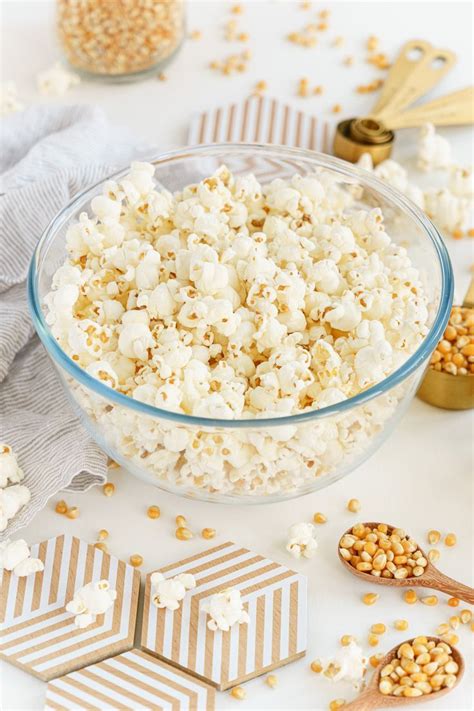 Healthy Air Popped Popcorn (Stovetop or Microwave) | Healthy snacks ...