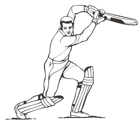 Cricket Bat Coloring Pages