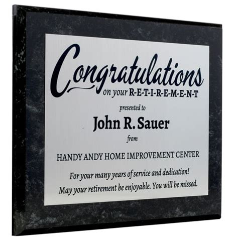 Custom Retirement Gift - Retirement Plaque | PlaqueMaker.com