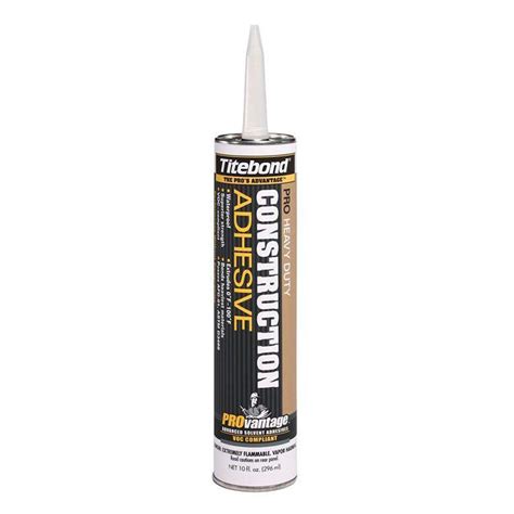 Titebond 10 oz. PROvantage Heavy Duty Construction Adhesive (12-Pack ...