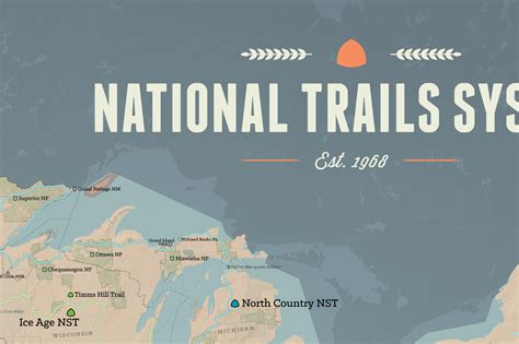 US National Trails System Map 24x36 Poster - Best Maps Ever