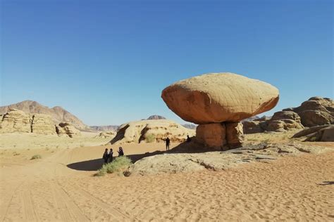 Mushroom Rock • Arabian Nights • Rock formation in Wadi Rum.