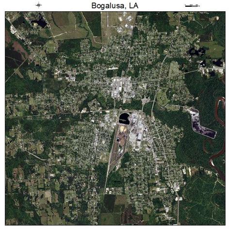 Aerial Photography Map of Bogalusa, LA Louisiana