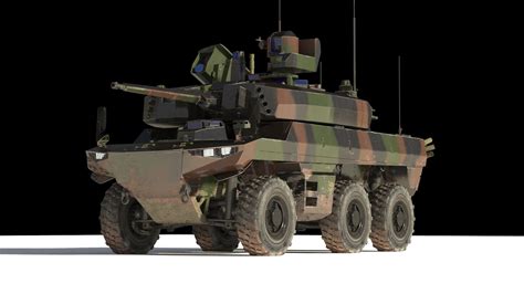 Rendering of French Army's new Jaguar EBRC 6x6 armored reconnaissance vehicle [1600 x 900] • /r ...