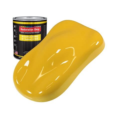 Buy Restoration Shop - Quart ONLY - CANARY YELLOW Acrylic Enamel Single Stage Car Auto Paint ...