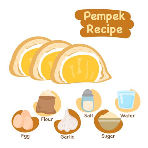 pempek illustration recipe concept 21574506 Vector Art at Vecteezy