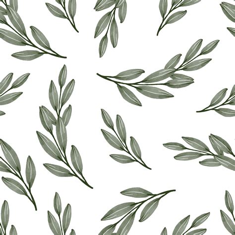 Premium Vector | Seamless pattern of green leaf for fabric design