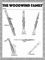 Woodwind Coloring Pages sketch template
